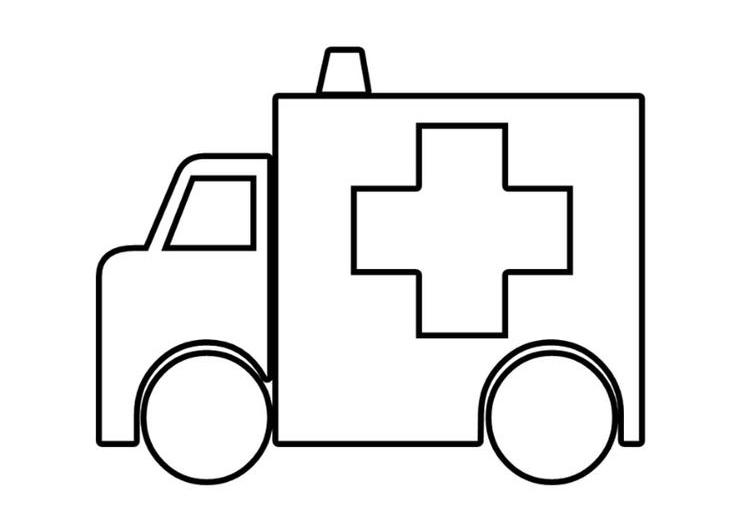 Dibujo para colorear: Ambulance (Transporte) #136756 - Dibujos para Colorear e Imprimir Gratis