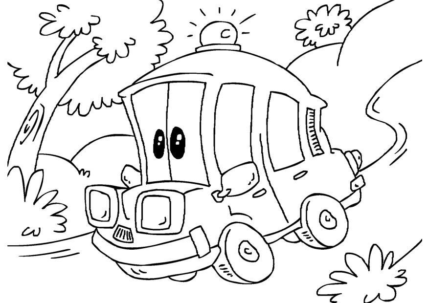 Dibujo para colorear: Ambulance (Transporte) #136759 - Dibujos para Colorear e Imprimir Gratis