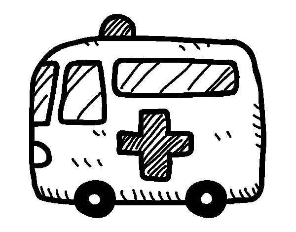 Dibujo para colorear: Ambulance (Transporte) #136794 - Dibujos para Colorear e Imprimir Gratis