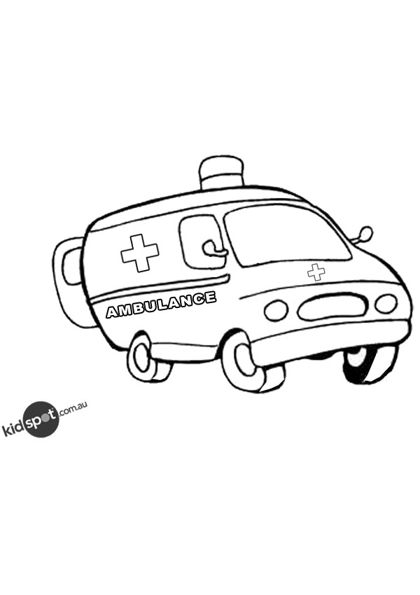 Dibujo para colorear: Ambulance (Transporte) #136853 - Dibujos para Colorear e Imprimir Gratis