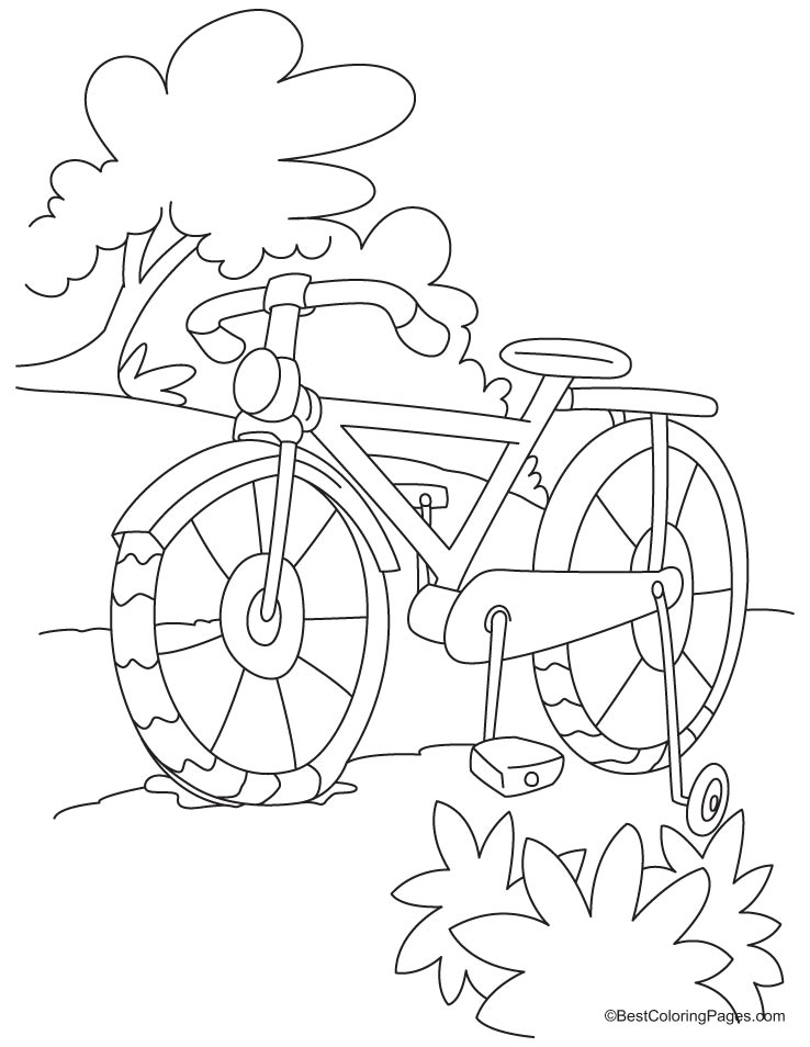 Dibujo para colorear: Bike / Bicycle (Transporte) #136940 - Dibujos para Colorear e Imprimir Gratis