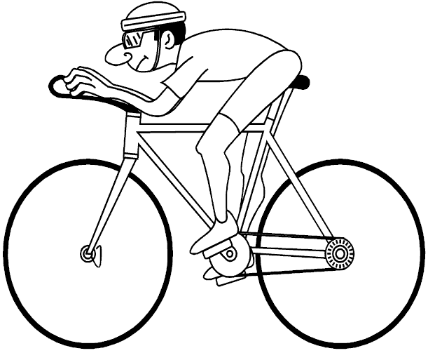 Dibujo para colorear: Bike / Bicycle (Transporte) #136948 - Dibujos para Colorear e Imprimir Gratis