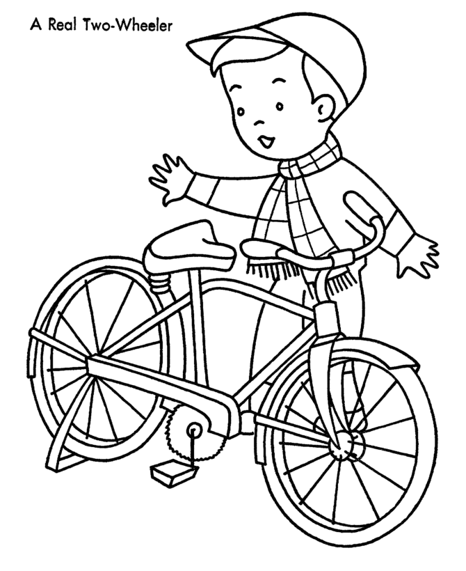 Dibujo para colorear: Bike / Bicycle (Transporte) #136959 - Dibujos para Colorear e Imprimir Gratis