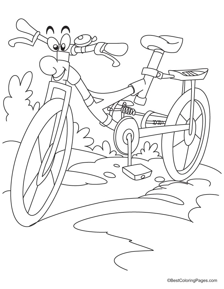 Dibujo para colorear: Bike / Bicycle (Transporte) #136985 - Dibujos para Colorear e Imprimir Gratis