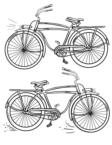 Dibujo para colorear: Bike / Bicycle (Transporte) #136991 - Dibujos para Colorear e Imprimir Gratis