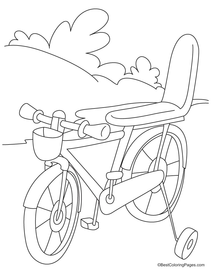 Dibujo para colorear: Bike / Bicycle (Transporte) #136995 - Dibujos para Colorear e Imprimir Gratis