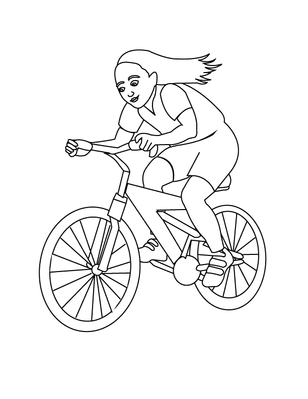 Dibujo para colorear: Bike / Bicycle (Transporte) #137032 - Dibujos para Colorear e Imprimir Gratis