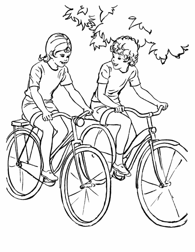 Dibujo para colorear: Bike / Bicycle (Transporte) #137049 - Dibujos para Colorear e Imprimir Gratis