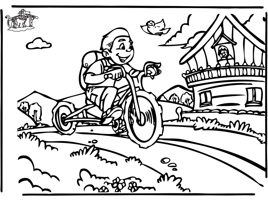 Dibujo para colorear: Bike / Bicycle (Transporte) #137078 - Dibujos para Colorear e Imprimir Gratis