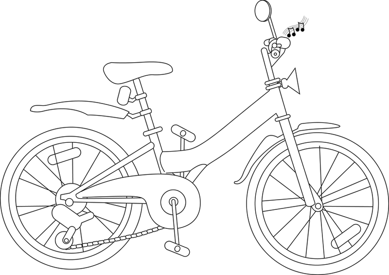 bike  bicycle 91 transporte  páginas para colorear