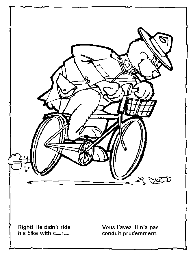 Dibujo para colorear: Bike / Bicycle (Transporte) #137147 - Dibujos para Colorear e Imprimir Gratis