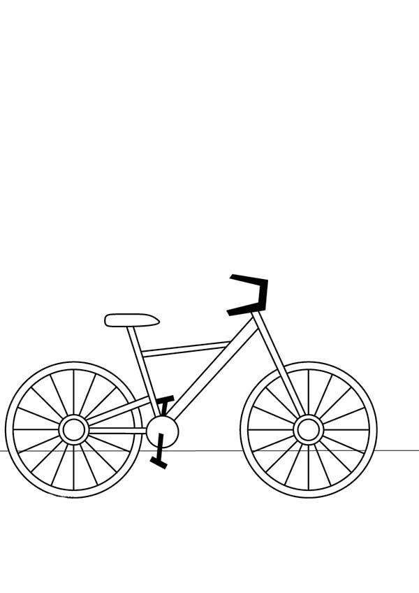Dibujo para colorear: Bike / Bicycle (Transporte) #137150 - Dibujos para Colorear e Imprimir Gratis