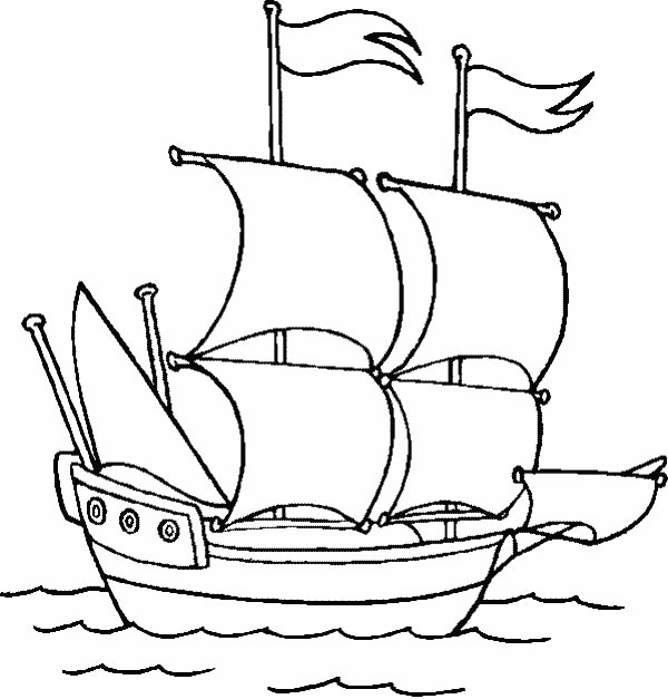 Dibujo para colorear: Boat / Ship (Transporte) #137468 - Dibujos para Colorear e Imprimir Gratis