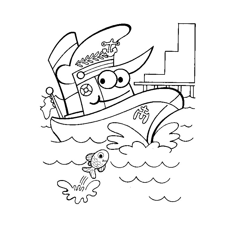 Dibujo para colorear: Boat / Ship (Transporte) #137472 - Dibujos para Colorear e Imprimir Gratis