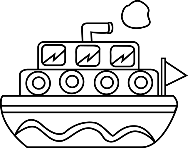 Dibujo para colorear: Boat / Ship (Transporte) #137508 - Dibujos para Colorear e Imprimir Gratis
