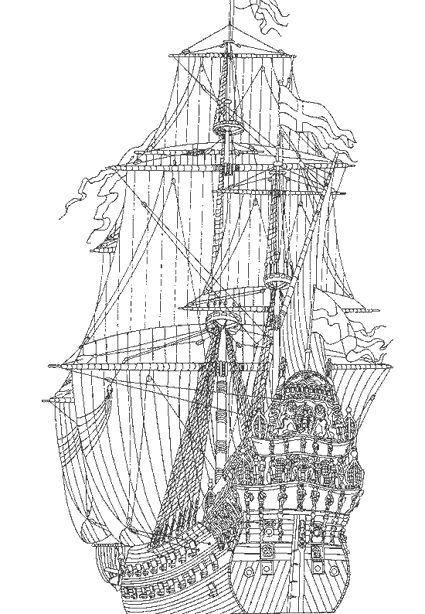 Dibujo para colorear: Boat / Ship (Transporte) #137511 - Dibujos para Colorear e Imprimir Gratis