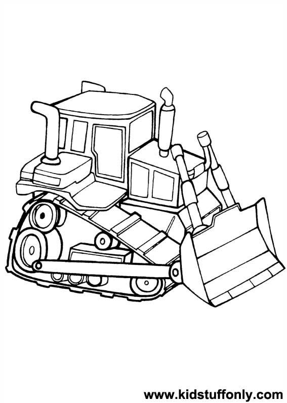 Dibujo para colorear: Bulldozer / Mecanic Shovel (Transporte) #141684 - Dibujos para Colorear e Imprimir Gratis