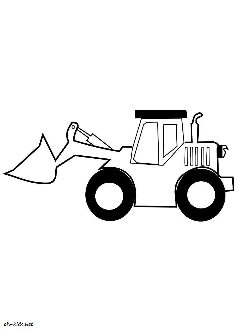Dibujo para colorear: Bulldozer / Mecanic Shovel (Transporte) #141693 - Dibujos para Colorear e Imprimir Gratis