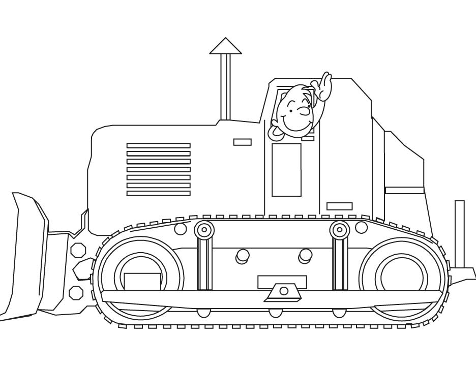Dibujo para colorear: Bulldozer / Mecanic Shovel (Transporte) #141696 - Dibujos para Colorear e Imprimir Gratis