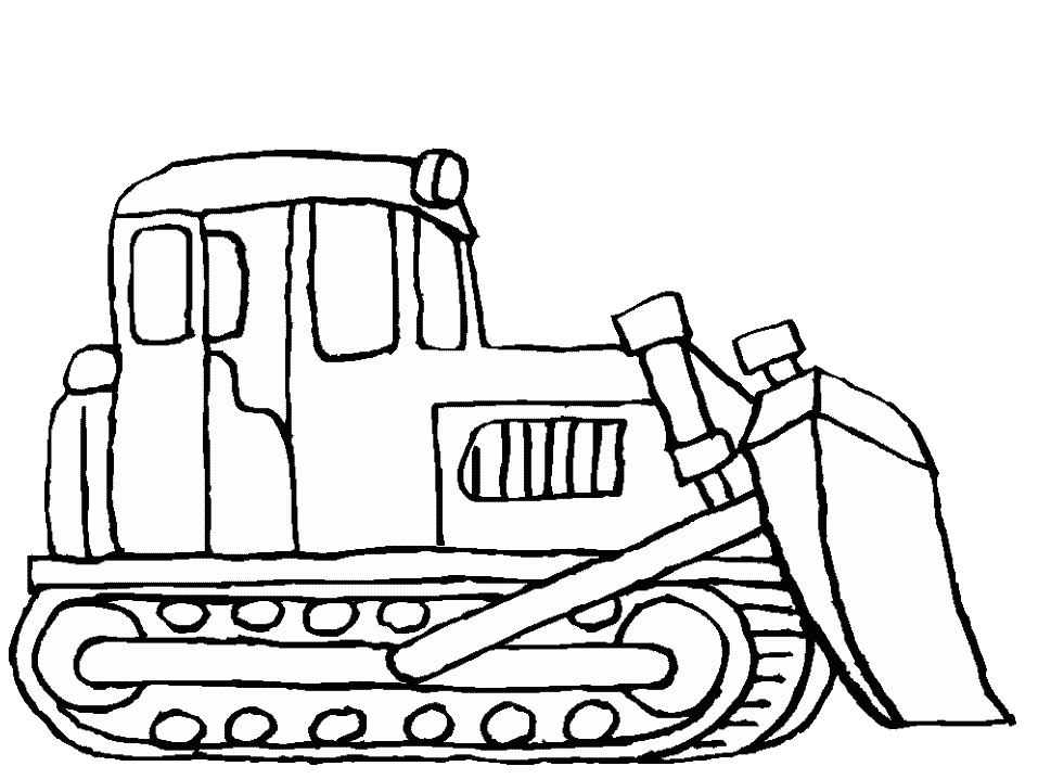Dibujo para colorear: Bulldozer / Mecanic Shovel (Transporte) #141698 - Dibujos para Colorear e Imprimir Gratis