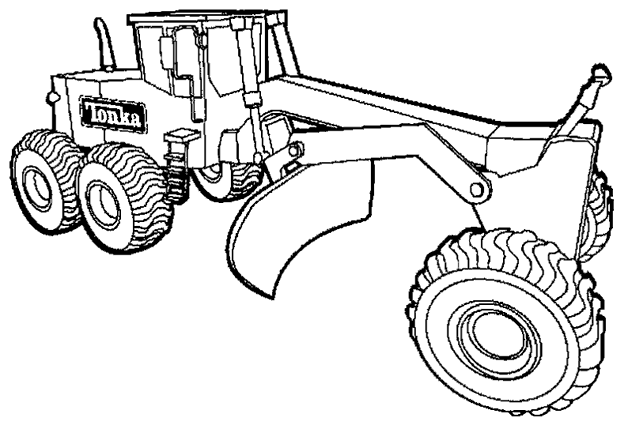 Dibujo para colorear: Bulldozer / Mecanic Shovel (Transporte) #141702 - Dibujos para Colorear e Imprimir Gratis
