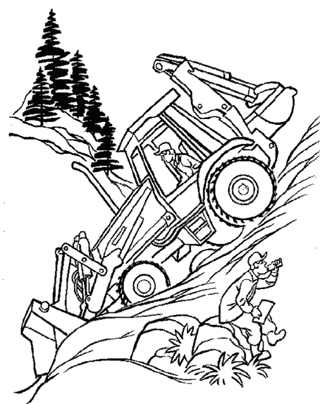 Dibujo para colorear: Bulldozer / Mecanic Shovel (Transporte) #141712 - Dibujos para Colorear e Imprimir Gratis