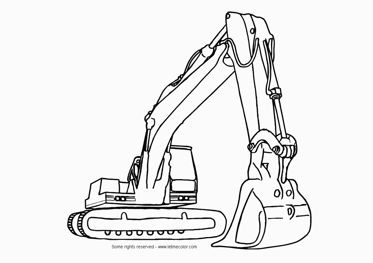 Dibujo para colorear: Bulldozer / Mecanic Shovel (Transporte) #141777 - Dibujos para Colorear e Imprimir Gratis
