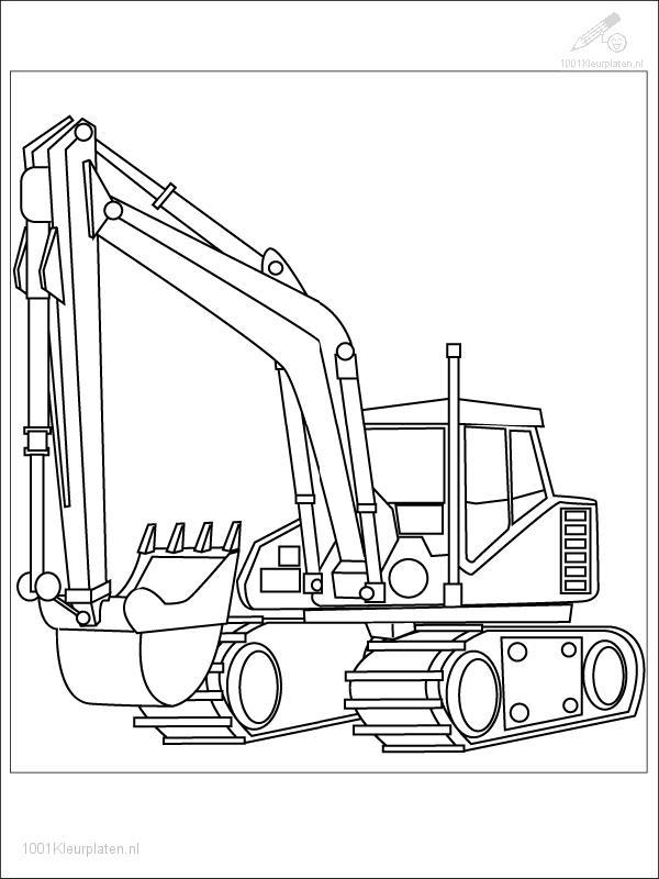 Dibujo para colorear: Bulldozer / Mecanic Shovel (Transporte) #141782 - Dibujos para Colorear e Imprimir Gratis