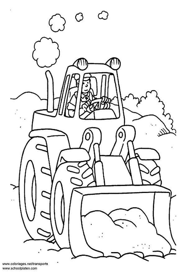 Dibujo para colorear: Bulldozer / Mecanic Shovel (Transporte) #141796 - Dibujos para Colorear e Imprimir Gratis