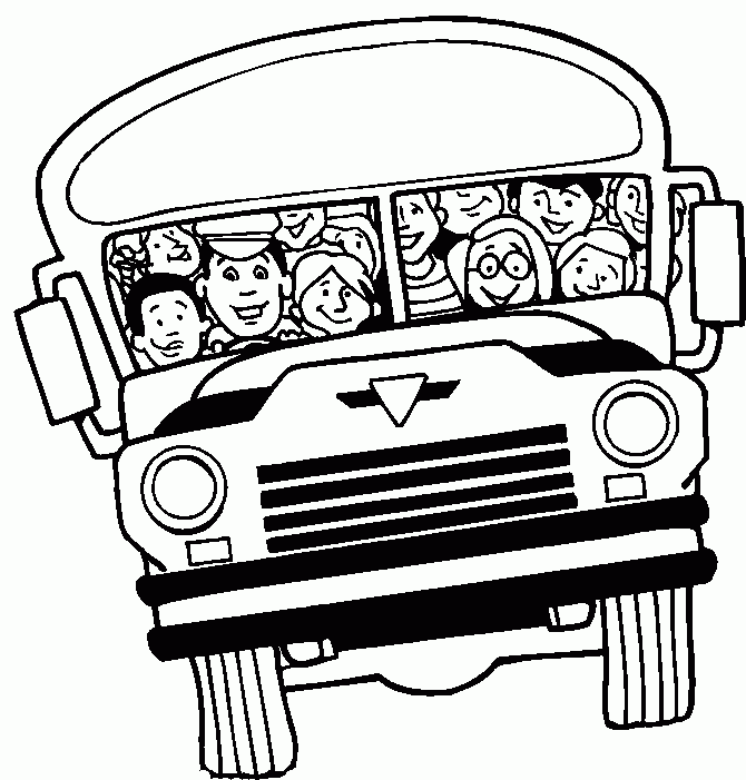 Dibujo para colorear: Bus (Transporte) #135287 - Dibujos para Colorear e Imprimir Gratis