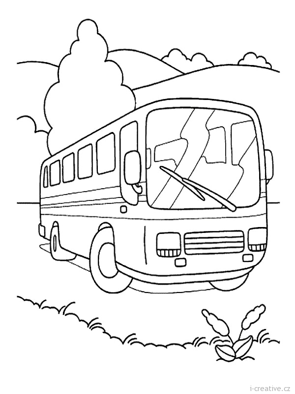 Dibujo para colorear: Bus (Transporte) #135308 - Dibujos para Colorear e Imprimir Gratis