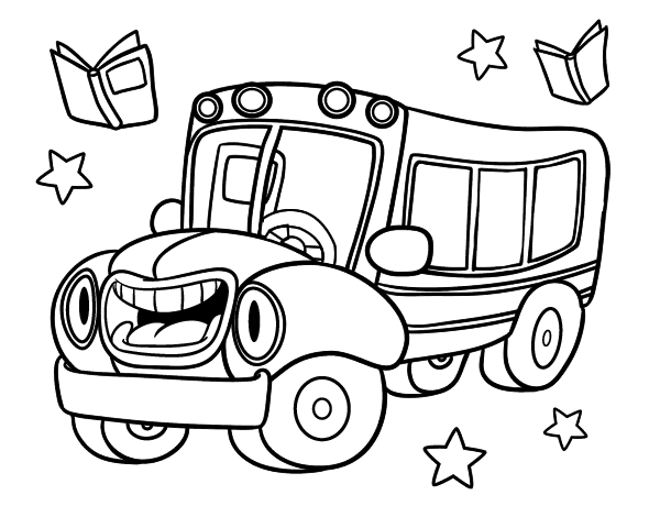 Dibujo para colorear: Bus (Transporte) #135326 - Dibujos para Colorear e Imprimir Gratis