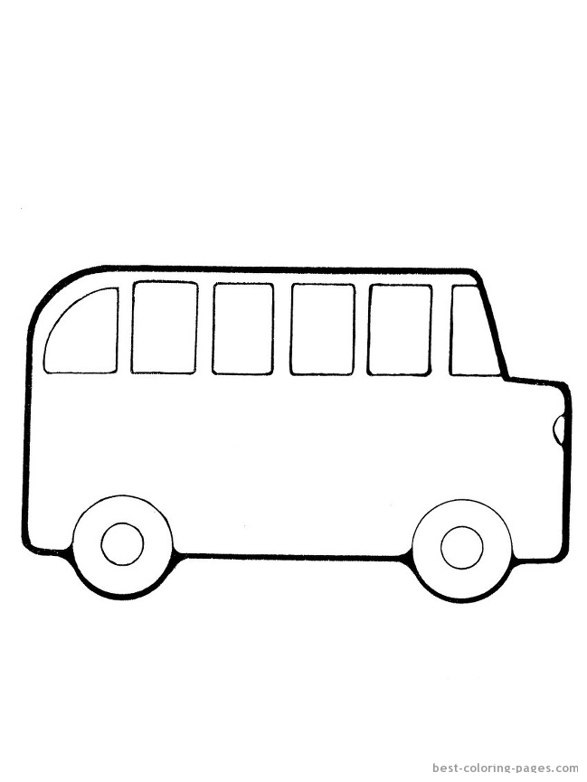 Dibujo para colorear: Bus (Transporte) #135362 - Dibujos para Colorear e Imprimir Gratis