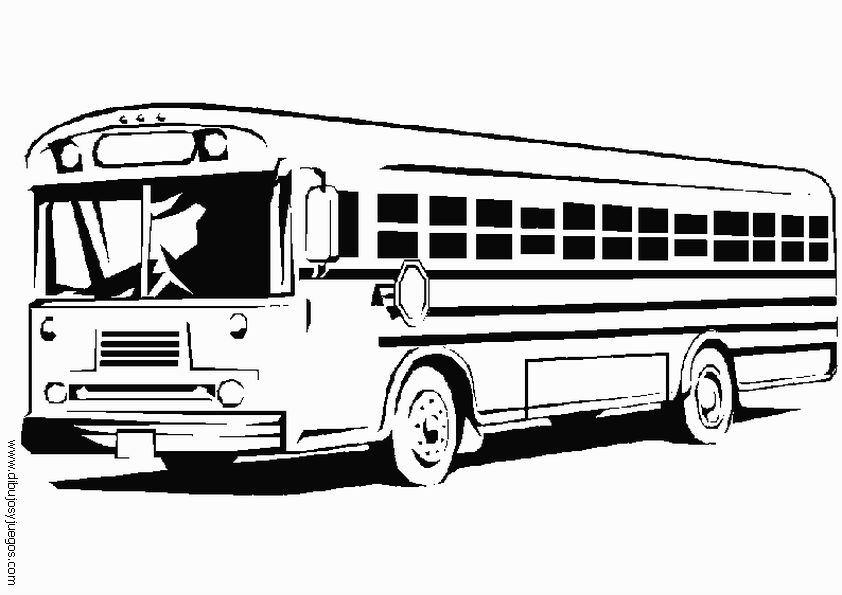 Dibujo para colorear: Bus (Transporte) #135375 - Dibujos para Colorear e Imprimir Gratis