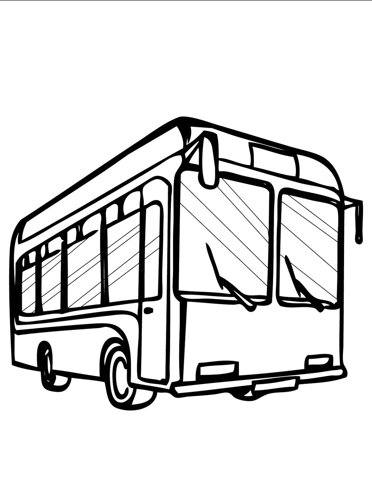 Dibujo para colorear: Bus (Transporte) #135384 - Dibujos para Colorear e Imprimir Gratis