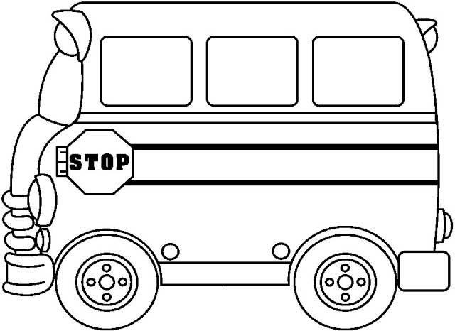 Dibujo para colorear: Bus (Transporte) #135402 - Dibujos para Colorear e Imprimir Gratis