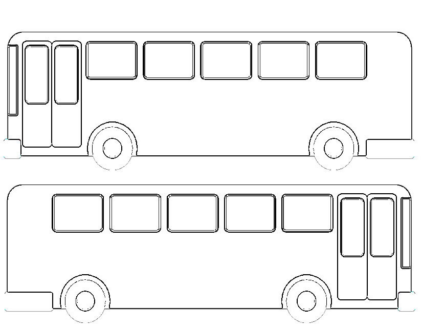 Dibujo para colorear: Bus (Transporte) #135451 - Dibujos para Colorear e Imprimir Gratis