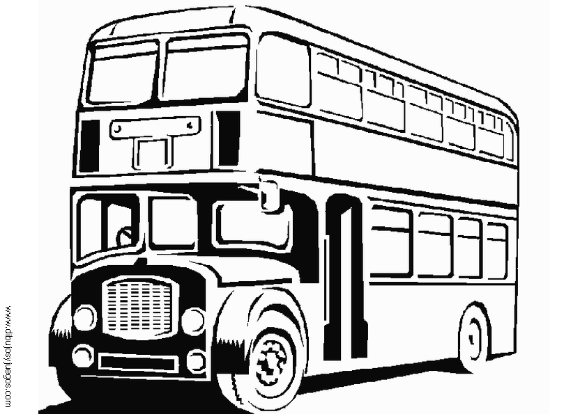 Dibujo para colorear: Bus (Transporte) #135468 - Dibujos para Colorear e Imprimir Gratis