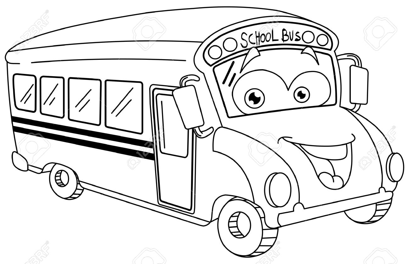 Dibujo para colorear: Bus (Transporte) #135499 - Dibujos para Colorear e Imprimir Gratis