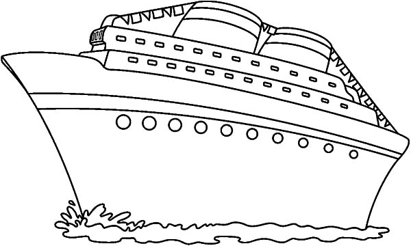 Dibujo para colorear: Cruise ship / Paquebot (Transporte) #140785 - Dibujos para Colorear e Imprimir Gratis