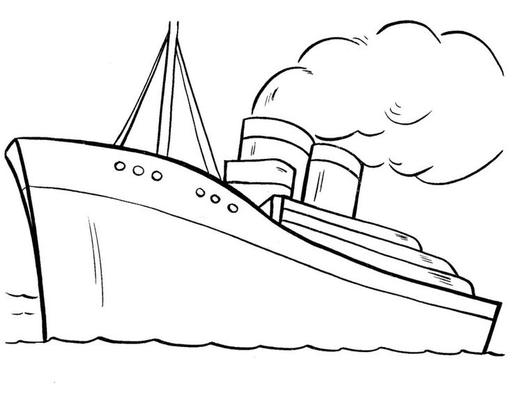Dibujo para colorear: Cruise ship / Paquebot (Transporte) #140810 - Dibujos para Colorear e Imprimir Gratis