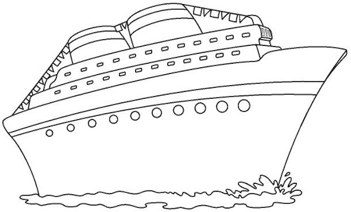 Dibujo para colorear: Cruise ship / Paquebot (Transporte) #140814 - Dibujos para Colorear e Imprimir Gratis