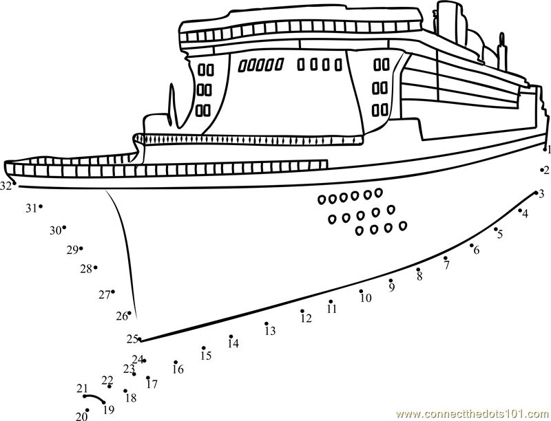 Dibujo para colorear: Cruise ship / Paquebot (Transporte) #140931 - Dibujos para Colorear e Imprimir Gratis