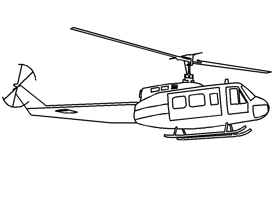 Dibujo para colorear: Helicopter (Transporte) #136064 - Dibujos para Colorear e Imprimir Gratis