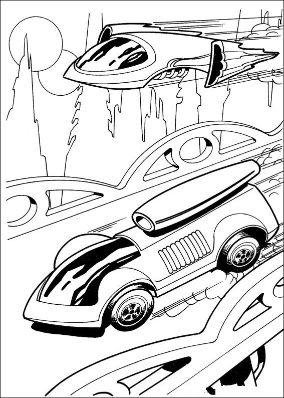 Dibujo para colorear: Hot wheels (Transporte) #145841 - Dibujos para Colorear e Imprimir Gratis