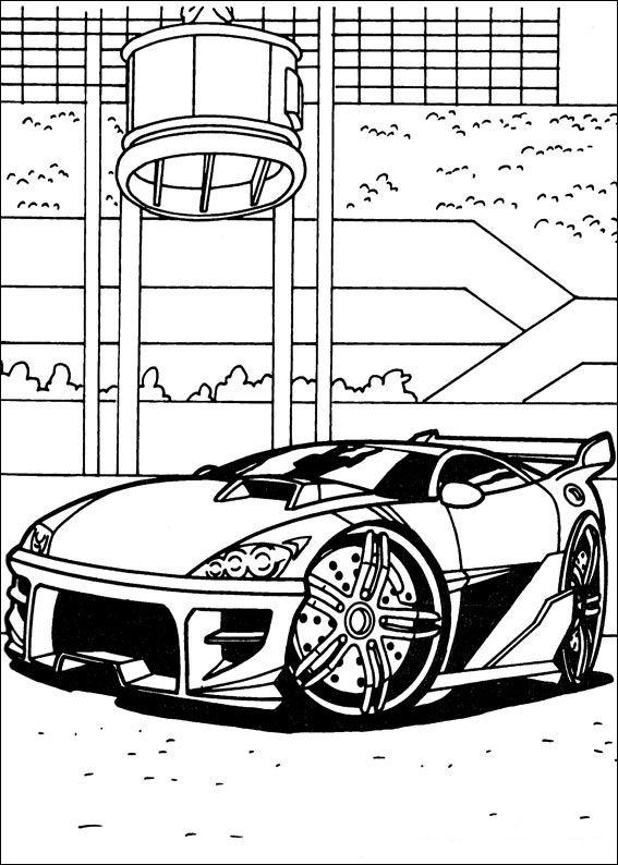 Dibujo para colorear: Hot wheels (Transporte) #145867 - Dibujos para Colorear e Imprimir Gratis