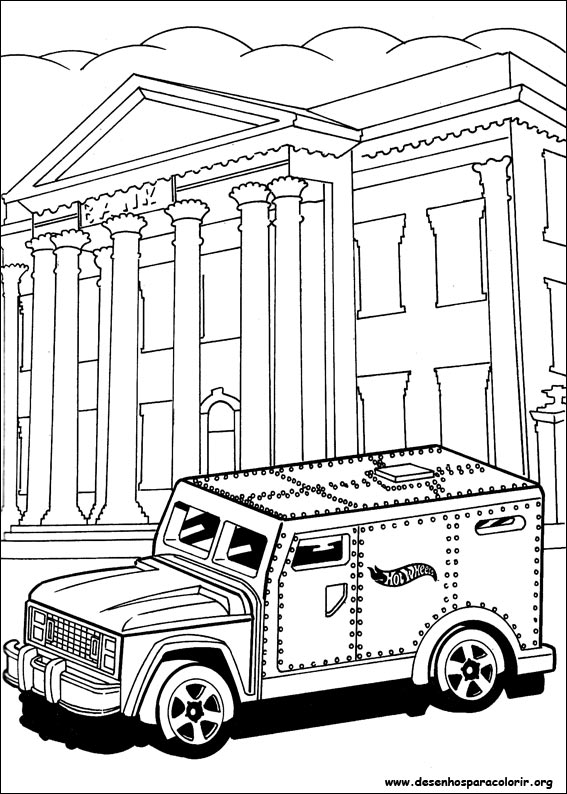 Dibujo para colorear: Hot wheels (Transporte) #145879 - Dibujos para Colorear e Imprimir Gratis