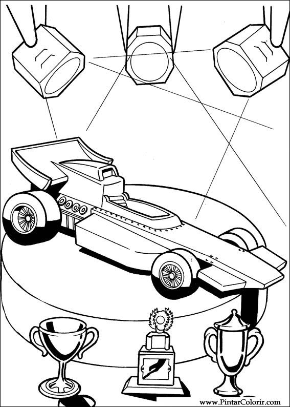 Dibujo para colorear: Hot wheels (Transporte) #145896 - Dibujos para Colorear e Imprimir Gratis