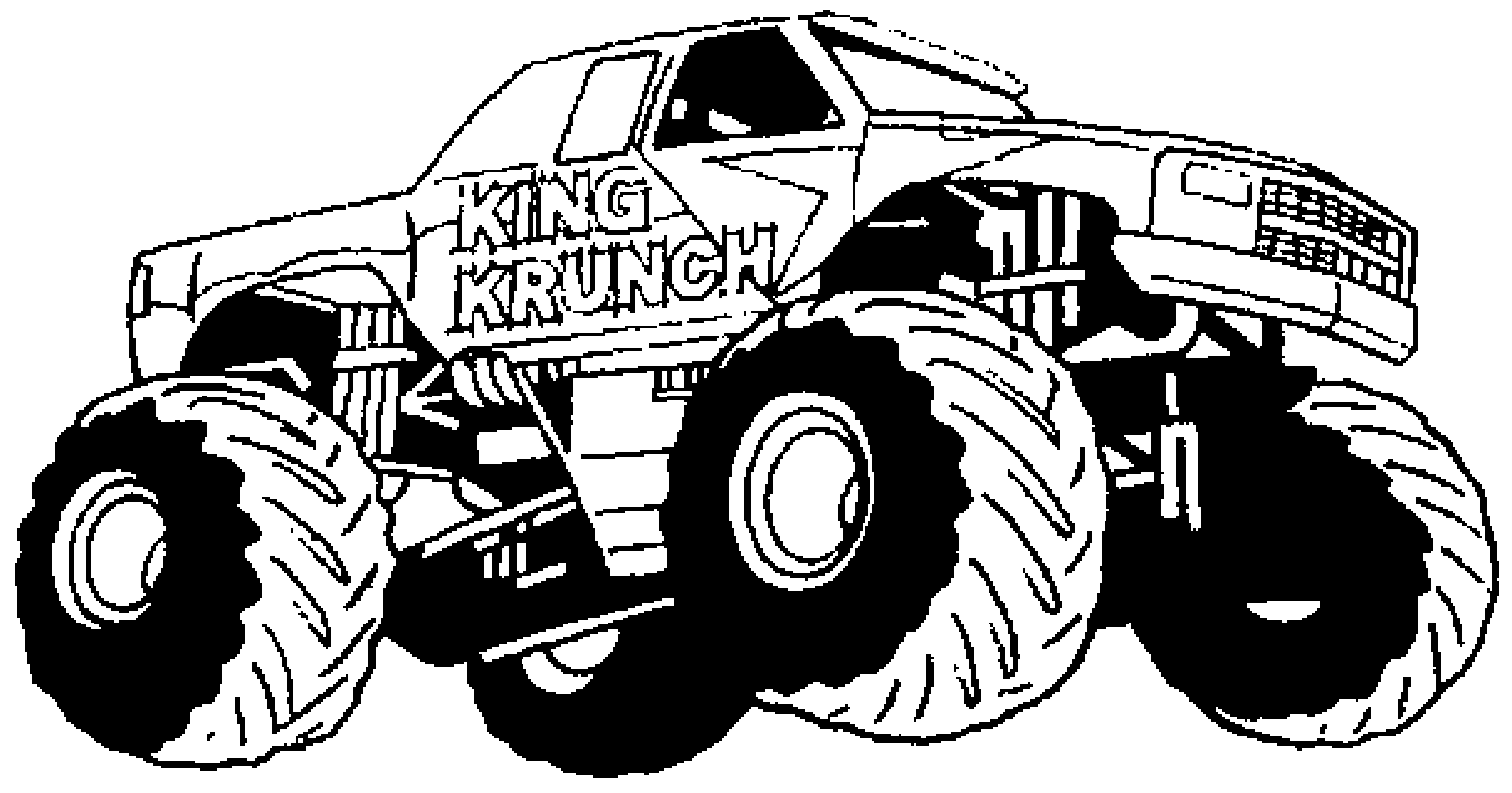 Dibujo para colorear: Monster Truck (Transporte) #141295 - Dibujos para Colorear e Imprimir Gratis