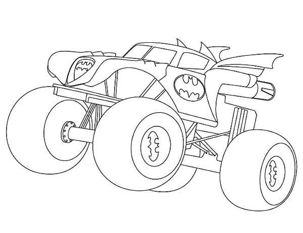 Dibujo para colorear: Monster Truck (Transporte) #141324 - Dibujos para Colorear e Imprimir Gratis